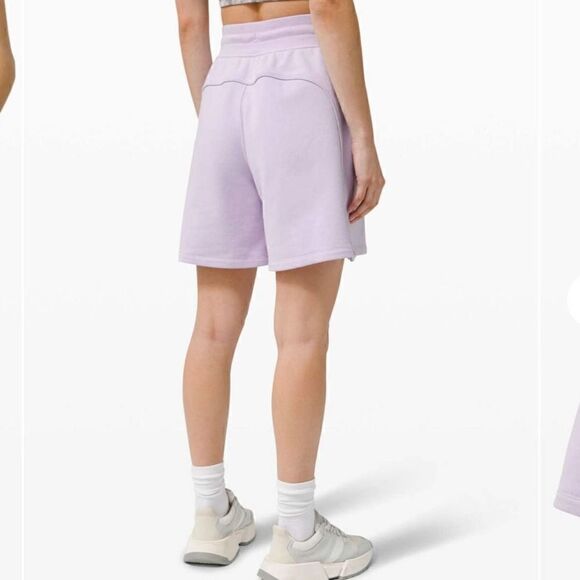 Lululemon All Yours High Rise Short *7" Lavender Dew Size 6 - Picture 4 of 12